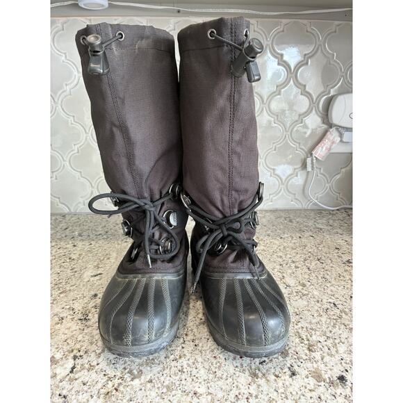 Sorel Boots Womens Size 8 Black Snowfall Insulated Waterproof Tall Lined Snow - Picture 3 of 11